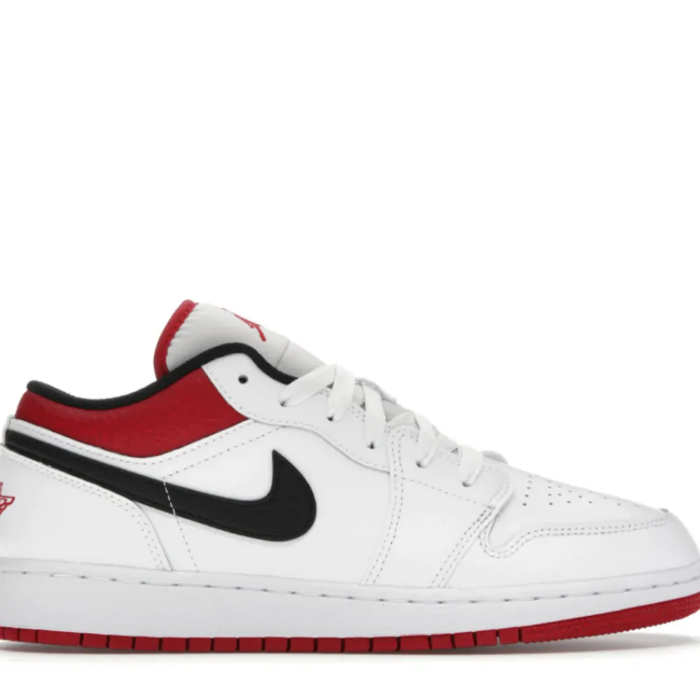 Jordan 1 Low White Gym Red (GS) ||Plus New