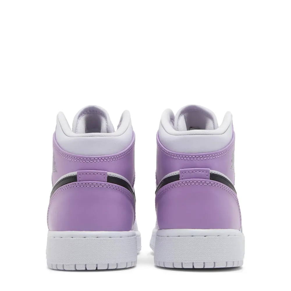 Jordan 1 Mid Barely Grape (GS) ||Plus Fashion