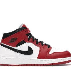 Jordan 1 Mid Chicago White Heel (GS) ||Plus Sale