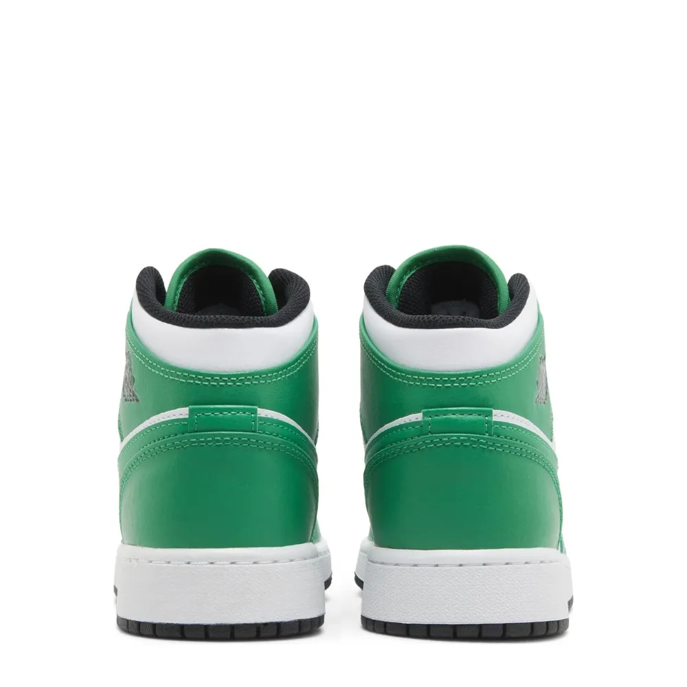 Jordan 1 Mid Lucky Green (GS)|Plus Online