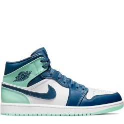 Jordan 1 Mid Mystic Navy Mint Foam ||Plus Fashion