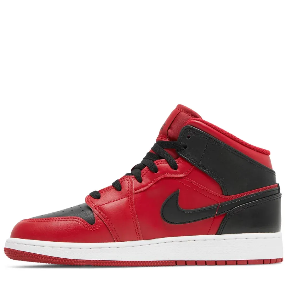 Jordan 1 Mid Reverse Bred (2021) (GS) ||Plus Discount