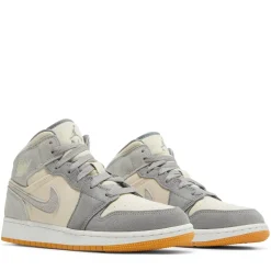 Jordan 1 Mid SE Coconut Milk Particle Grey (GS) ||Plus Hot