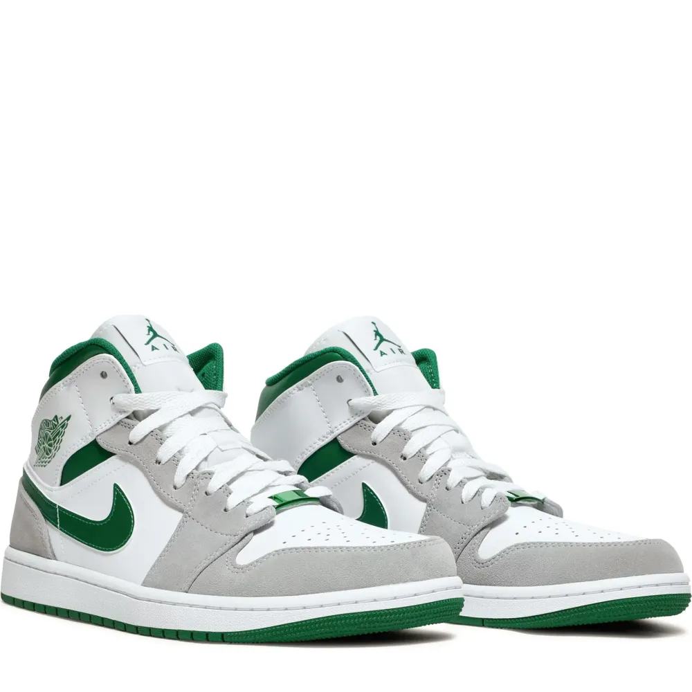 Jordan 1 Mid SE White Pine Green Smoke Grey|Plus Hot