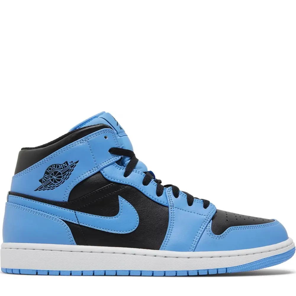Jordan 1 Mid University Blue Black ||Plus New