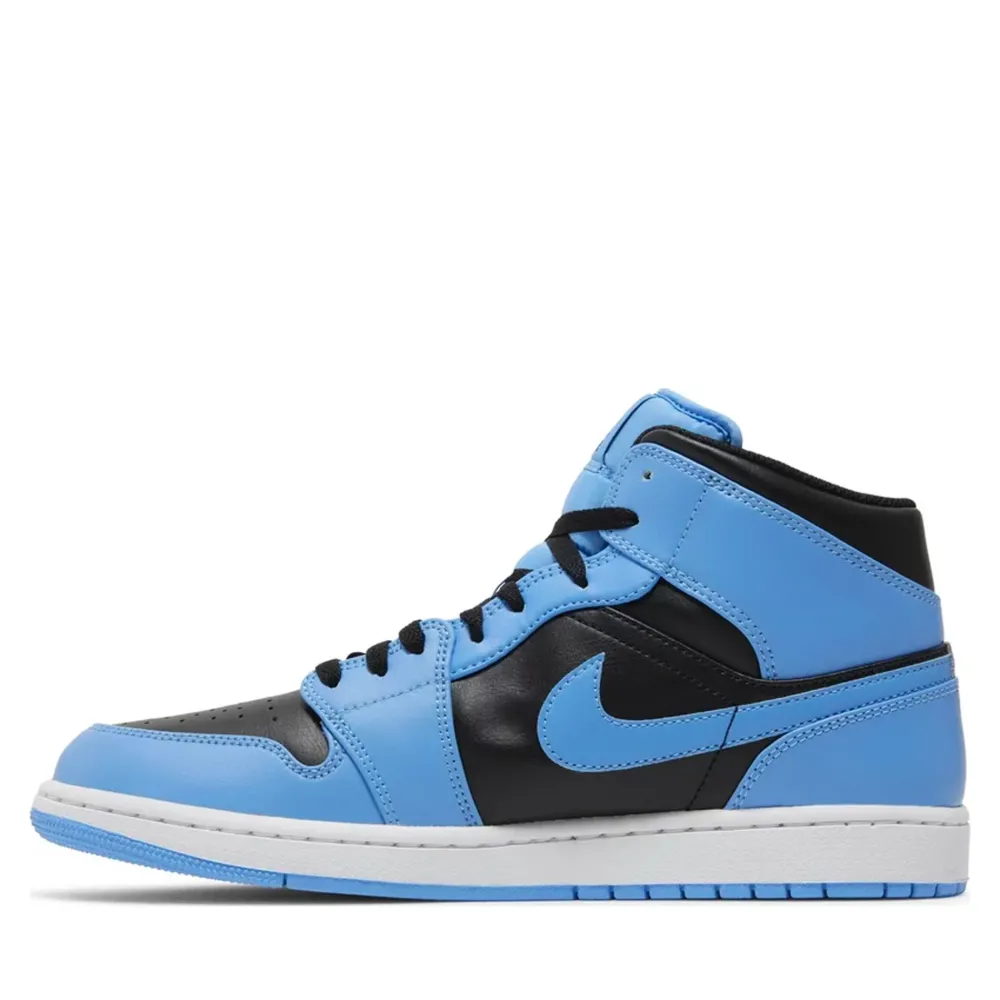 Jordan 1 Mid University Blue Black ||Plus New