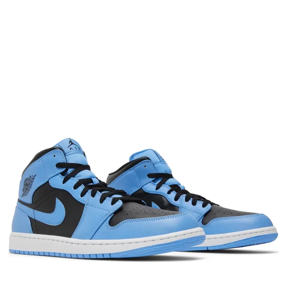 Jordan 1 Mid University Blue Black ||Plus New