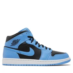 Jordan 1 Mid University Blue Black (GS) ||Plus New