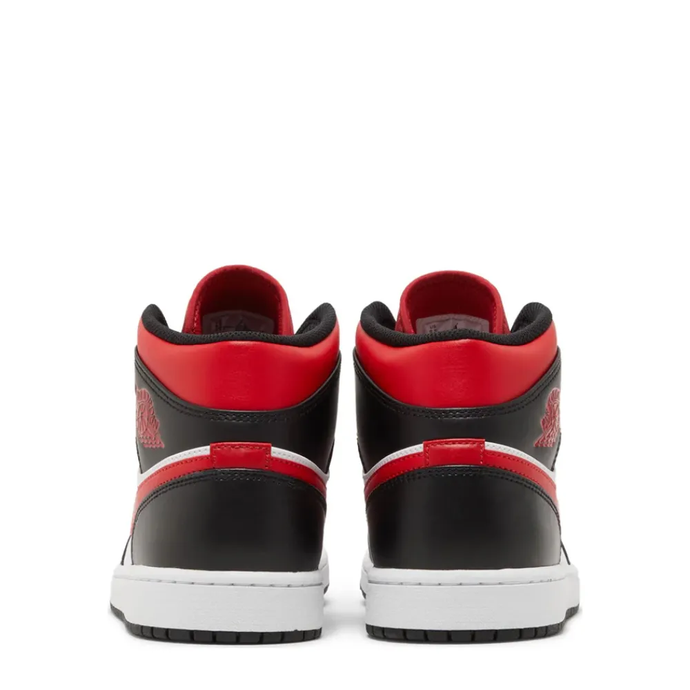 Jordan 1 Mid White Black Red (2022) ||Plus Discount