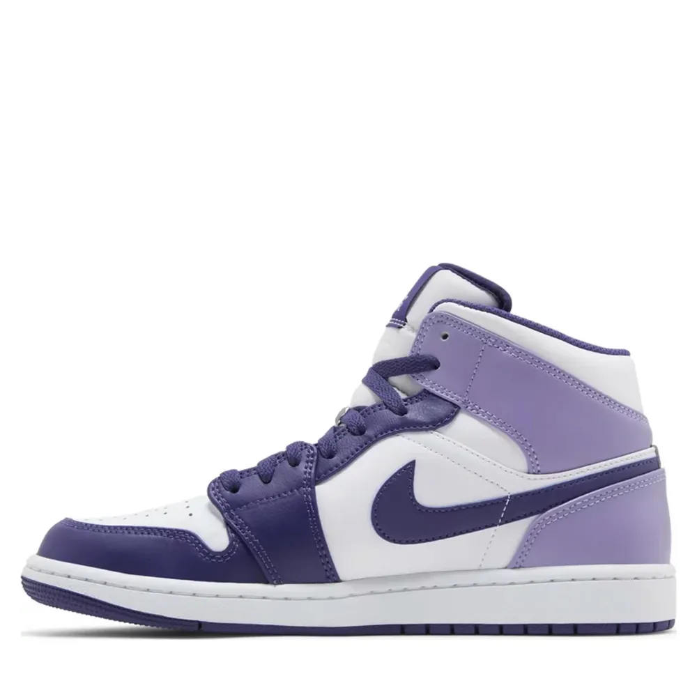 Jordan 1 Mid White Sky J Purple / Blueberry ||Plus Online