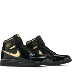 Jordan 1 Retro High Black Metallic Gold 2020 (GS) ||Plus Online