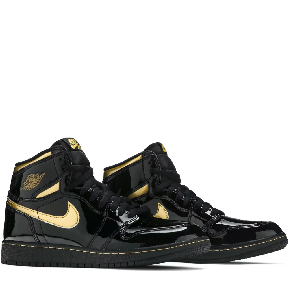 Jordan 1 Retro High Black Metallic Gold 2020 (GS) ||Plus Online