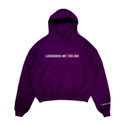 Juice Wrld x Vlone Legends Never Die Hoodie Purple ||Plus Discount