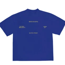 Kanye West Jesus Is King Vinyl I T-shirt Blue ||Plus Hot