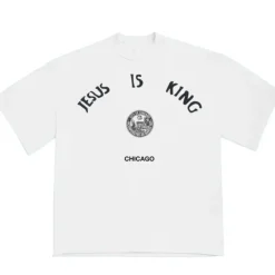 Kanye West Jesus Is King Chicago Seal T-Shirt White ||Plus Hot