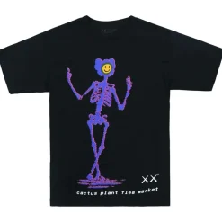 KAWS x Cactus Plant Flea Market T-Shirt Black ||Plus Hot