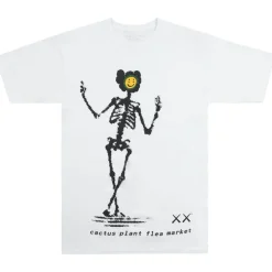KAWS x Cactus Plant Flea Market T-Shirt White | PLUS|Plus2 Outlet