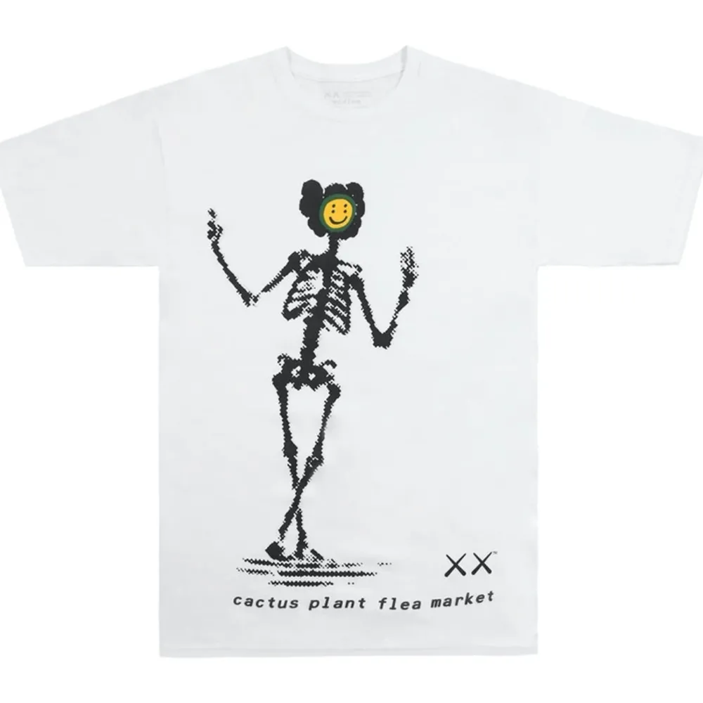 KAWS x Cactus Plant Flea Market T-Shirt White | PLUS|Plus2 Outlet
