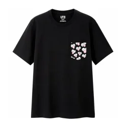 KAWS x Uniqlo BFF Pocket Tee Black ||Plus New