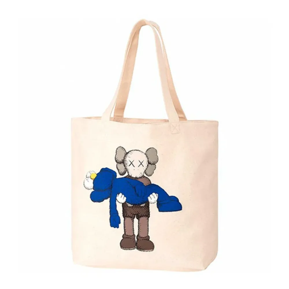 KAWS x Uniqlo Gone Tote Bag Natural ||Plus Best