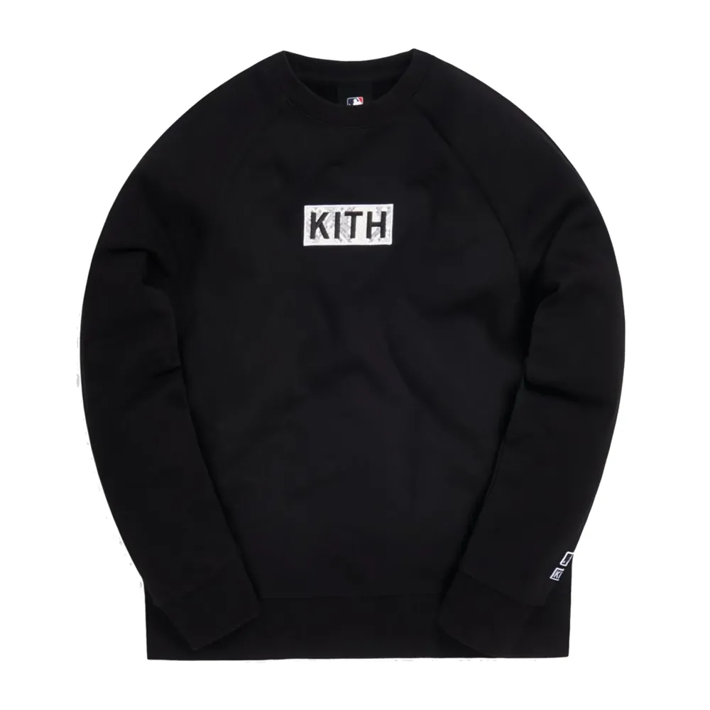 Kith x MLB LA Dodgers Arched Crewneck Black | PLUS|Plus5 Fashion