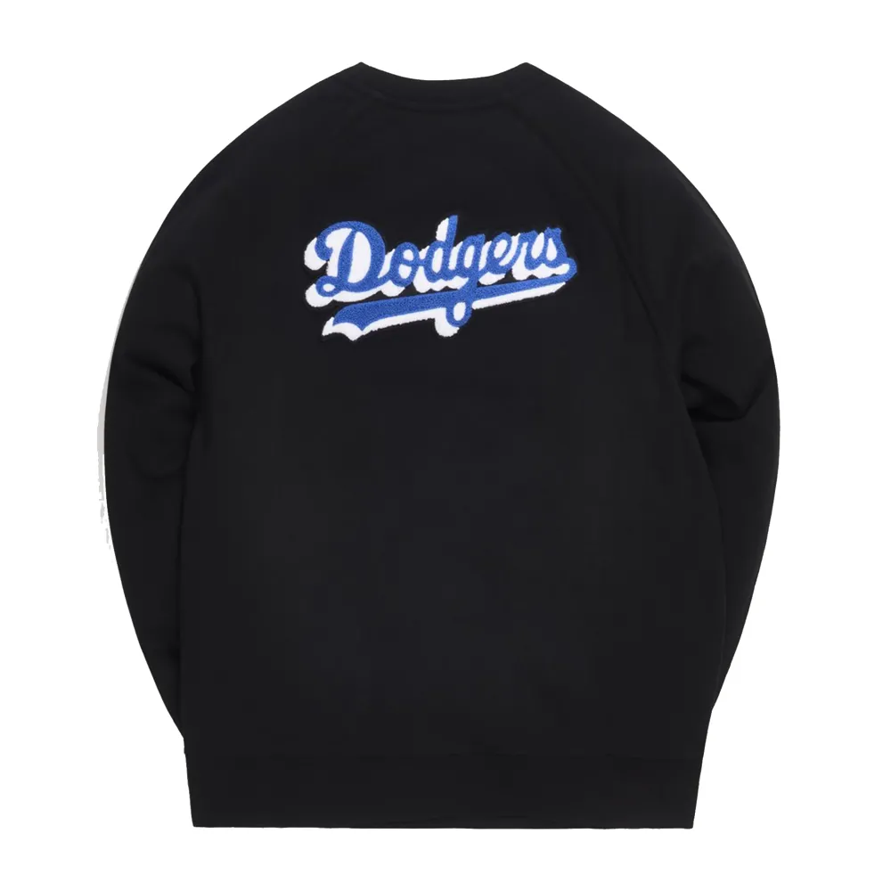 Kith x MLB LA Dodgers Arched Crewneck Black | PLUS|Plus5 Fashion