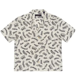 Louis Vuitton Cities Silk Button Down Shirt White ||Plus Online