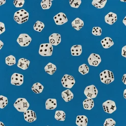 Louis Vuitton Dice Silk Button Down Shirt Blue (SS19) ||Plus Best