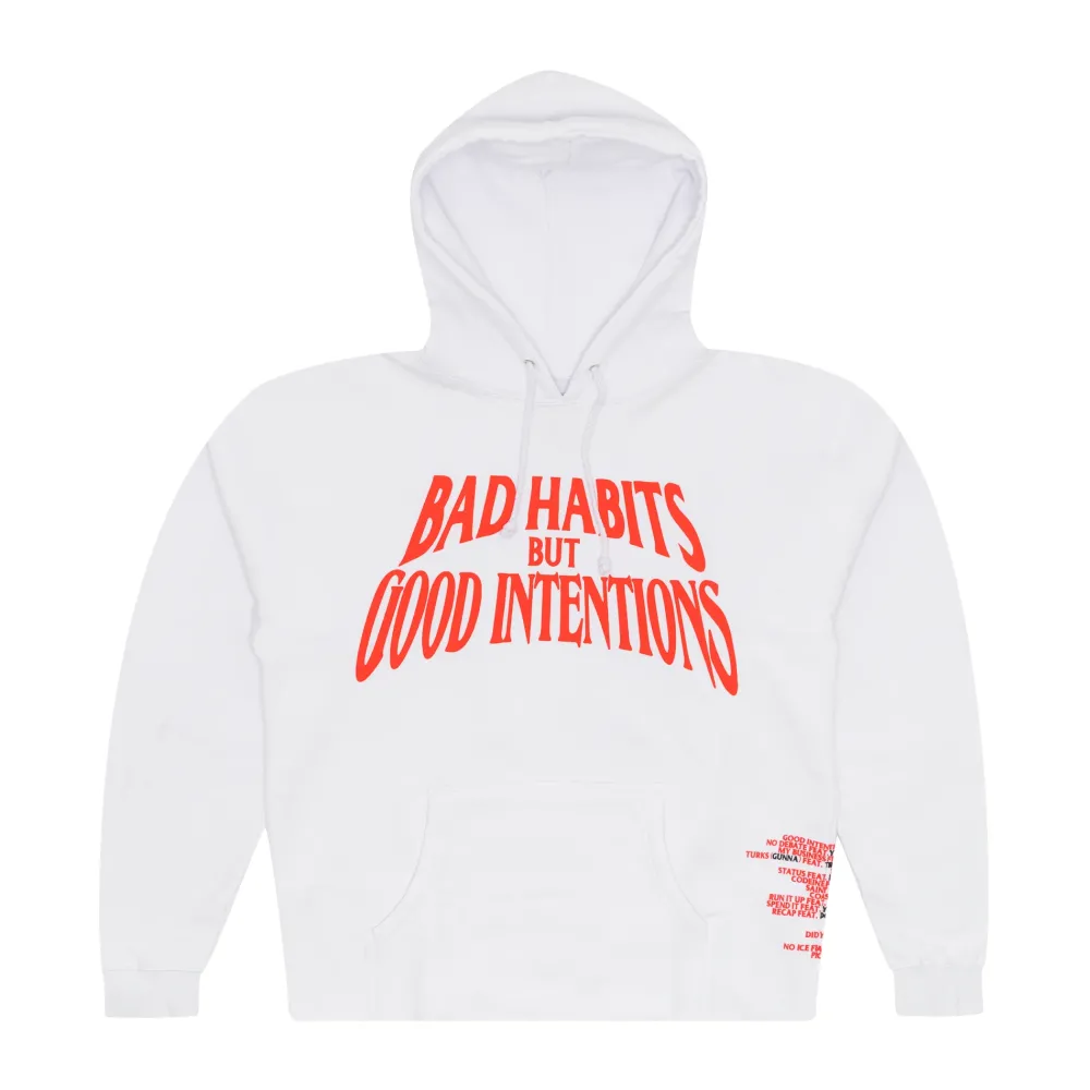 Nav x Vlone Bad Habits Hoodie White | PLUS|Plus2 New