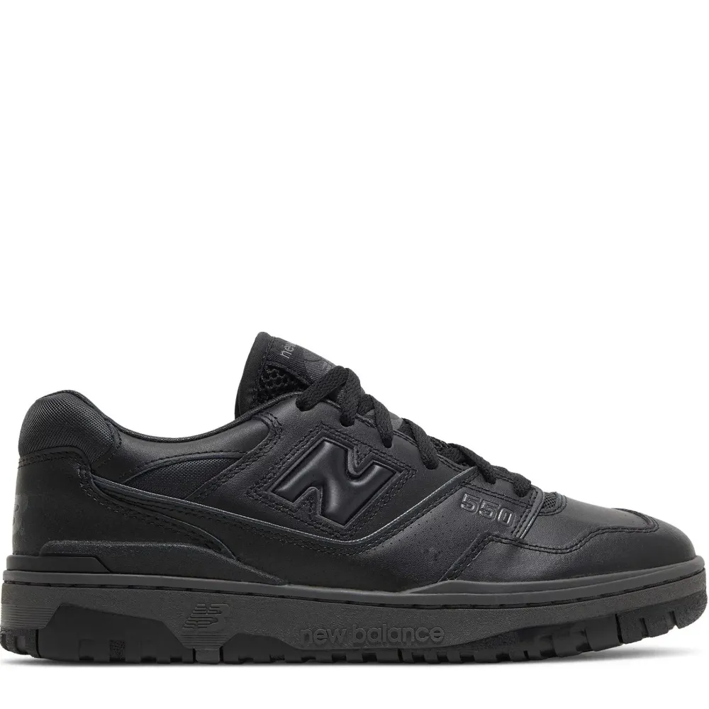 New Balance 550 Triple Black ||Plus Clearance
