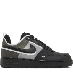 Nike Air Force 1 Low React Black White ||Plus Best