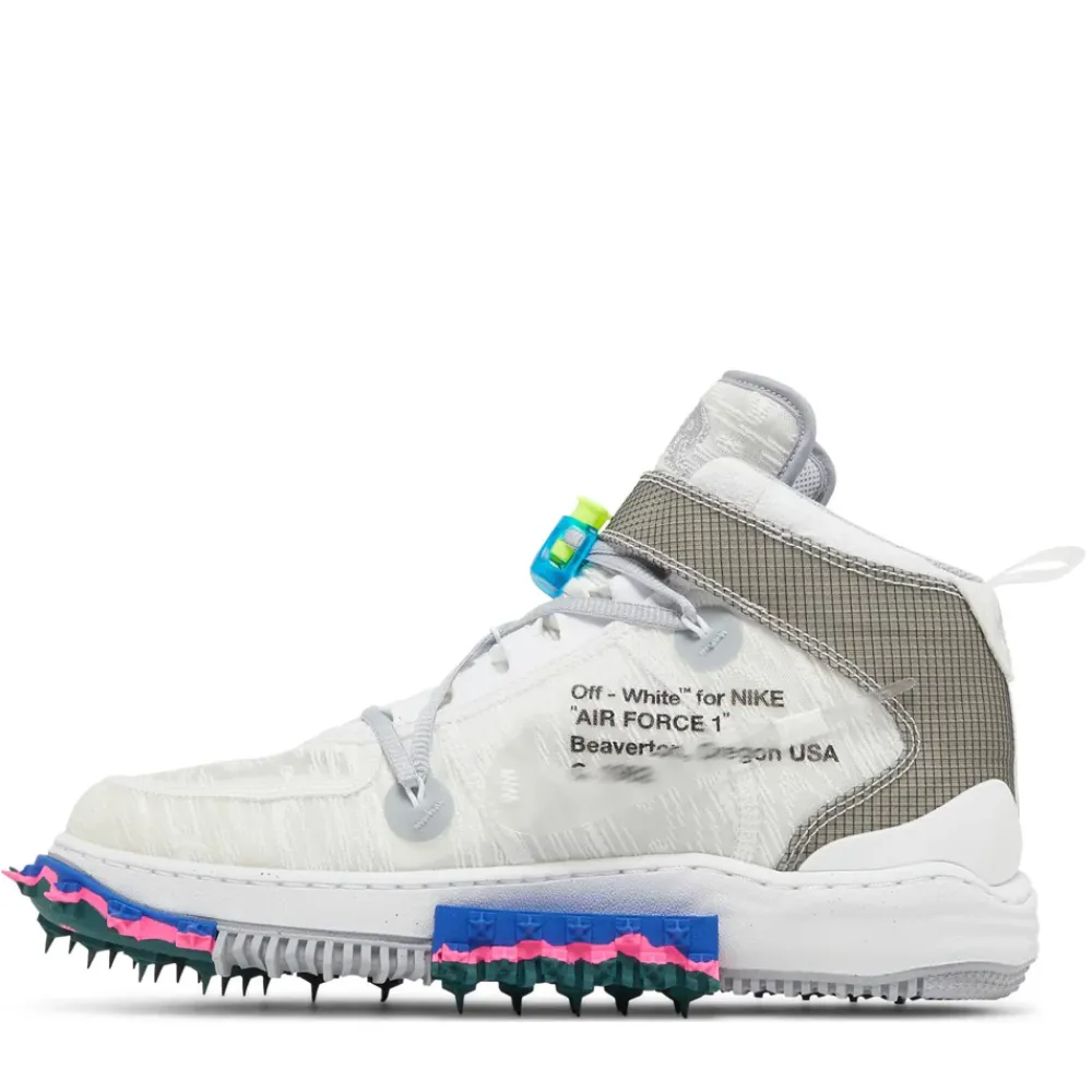 Nike Air Force 1 Mid Off-White White ||Plus New