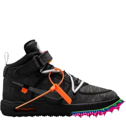 Nike Air Force 1 Mid Off-White Black ||Plus Outlet