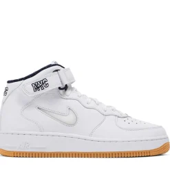 Nike Air Force 1 Mid QS Jewel NYC White Midnight Navy ||Plus Discount