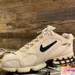 Nike Air Zoom Spiridon Cage 2 Stussy Fossil ||Plus Best