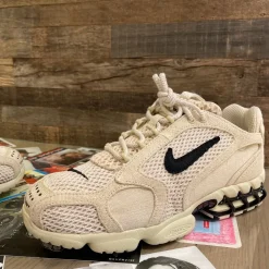 Nike Air Zoom Spiridon Cage 2 Stussy Fossil ||Plus Best