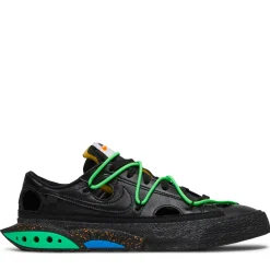 Nike Blazer Low Off-White Black Electro Green ||Plus Outlet