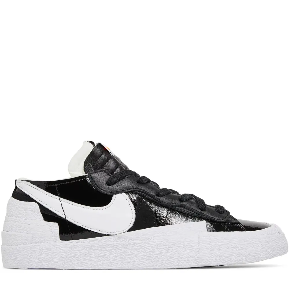 Nike Blazer Low Sacai Black Patent Leather ||Plus Clearance