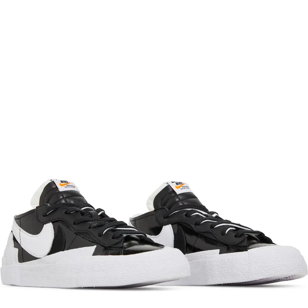 Nike Blazer Low Sacai Black Patent Leather ||Plus Clearance