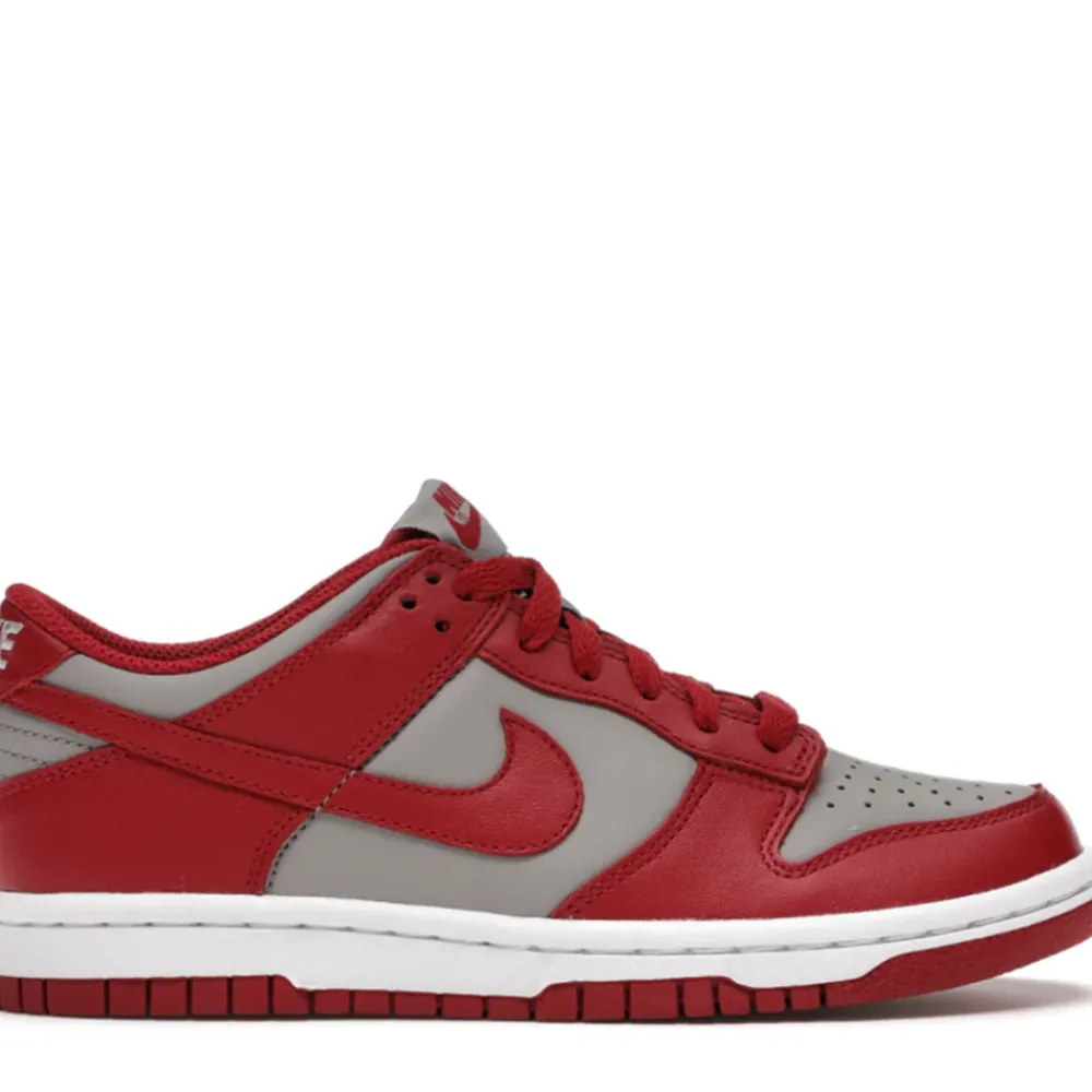 Nike Dunk Low Retro Medium Grey Varsity Red UNLV (GS) ||Plus Clearance