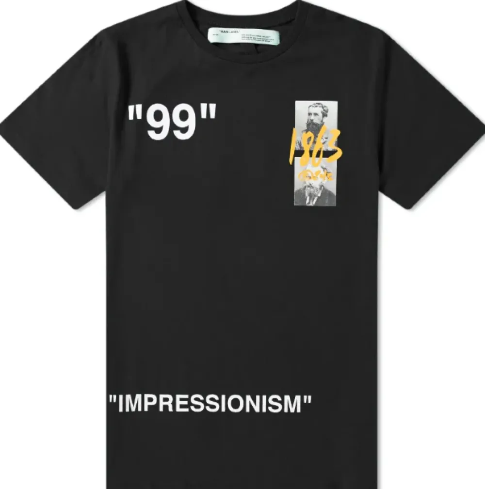 Off-White 1863 Tee Black ||Plus Clearance