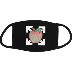 Off-White Black Apple Mask ||Plus Fashion