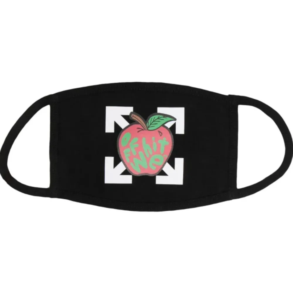 Off-White Black Apple Mask ||Plus Fashion