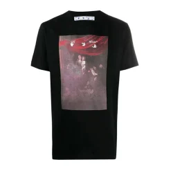 Off-White Black Sprayed Caravaggio Tee ||Plus Sale