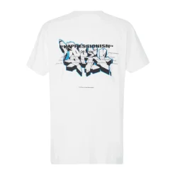 Off-White Dondi Graffiti Slim T-Shirt White ||Plus Fashion