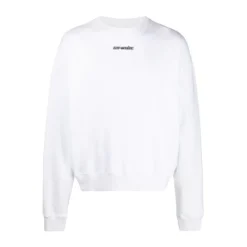 Off-White Marker Over Crewneck White/Blue ||Plus Hot