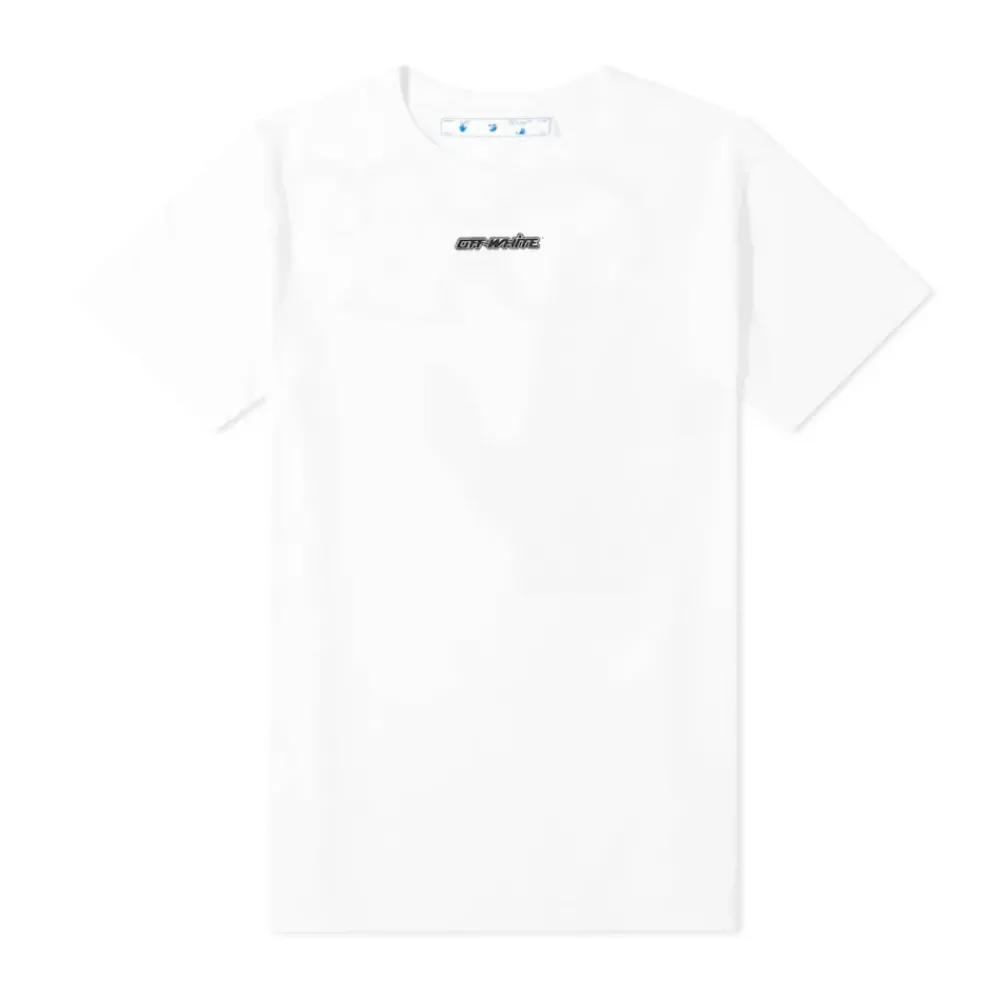 Off-White Marker S/S Slim Tee White/Red ||Plus Online