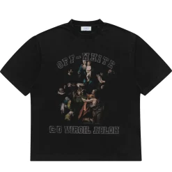 Off-White Mary Skate Tee Vintage Black ||Plus Fashion