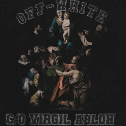 Off-White Mary Skate Tee Vintage Black ||Plus Fashion