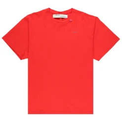 Off-White Red Unfinished Over T-Shirt ||Plus Discount